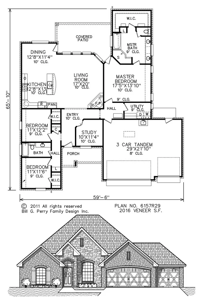 French residences by Perry House Plans - Photo 27