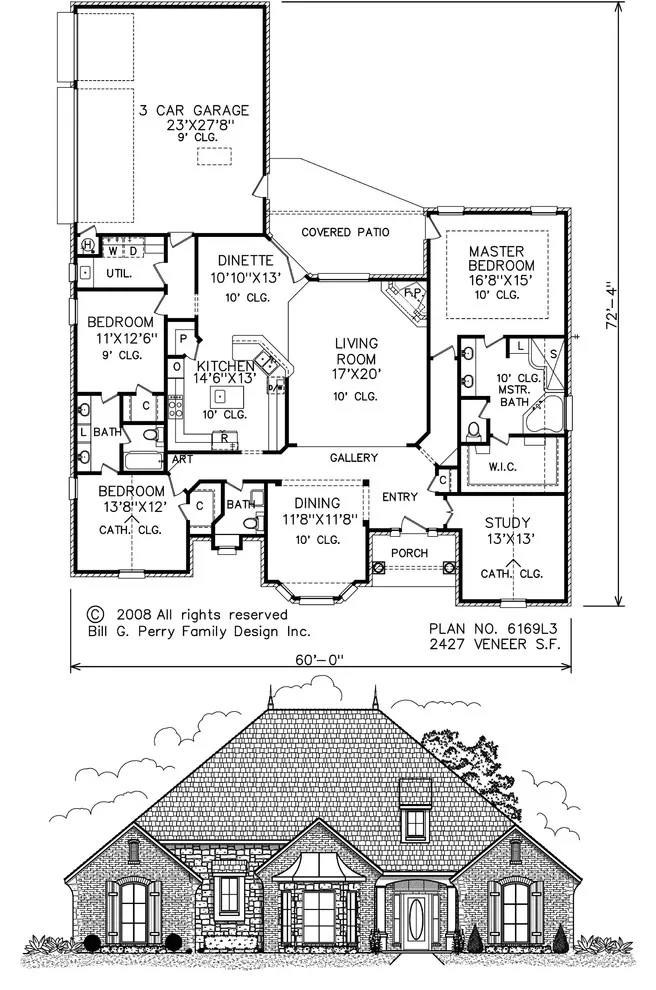 French residences by Perry House Plans - Photo 23