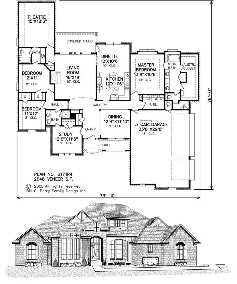 French residences by Perry House Plans - Photo 18