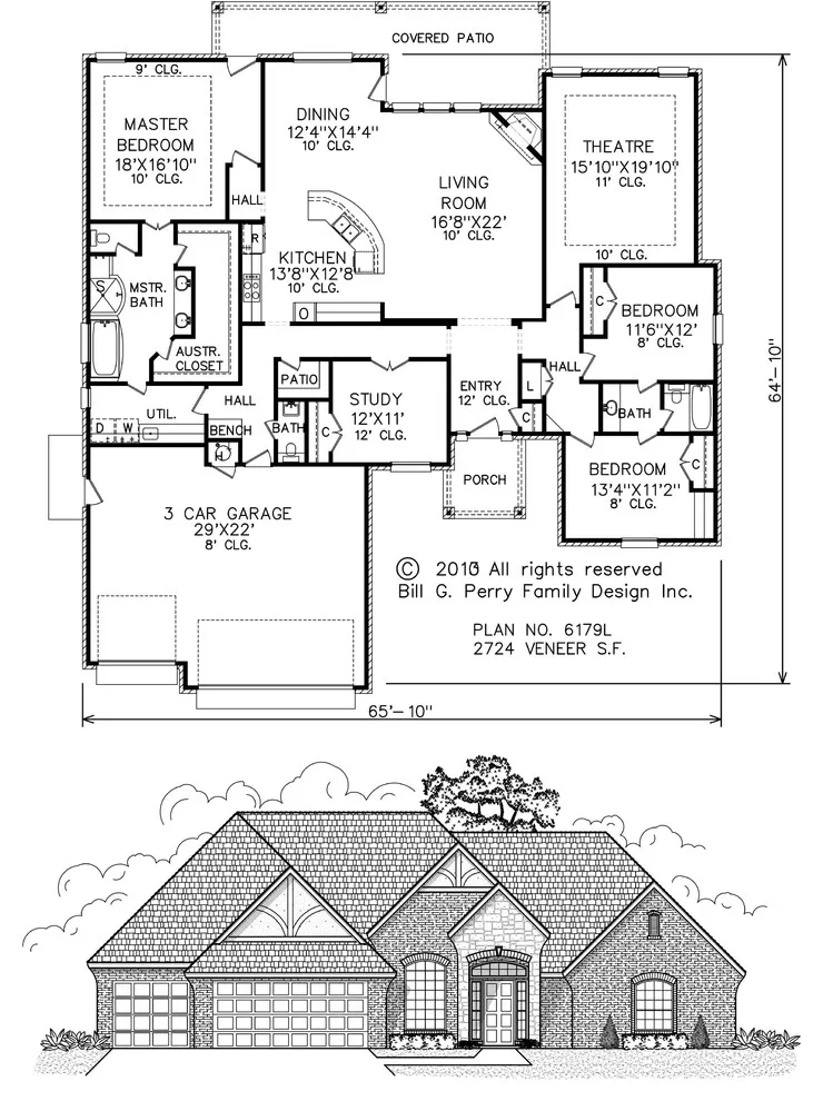French residences by Perry House Plans - Photo 8