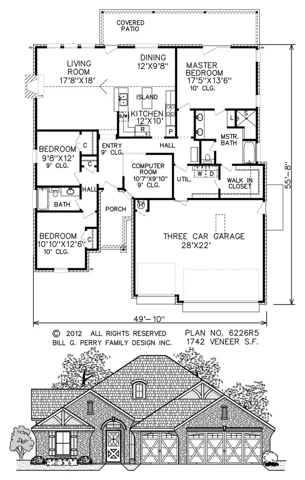 French residences by Perry House Plans - Photo 7