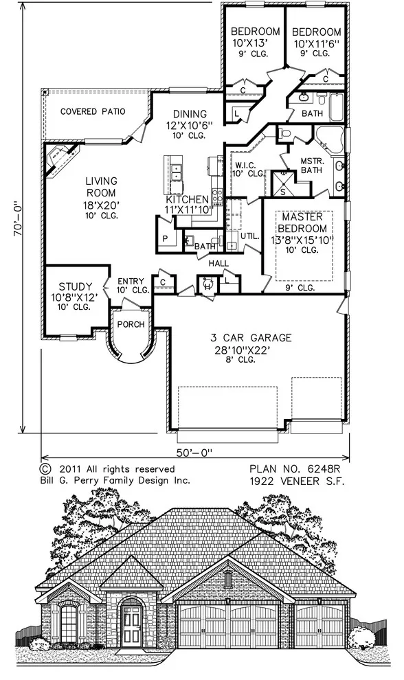 French residences by Perry House Plans - Photo 26