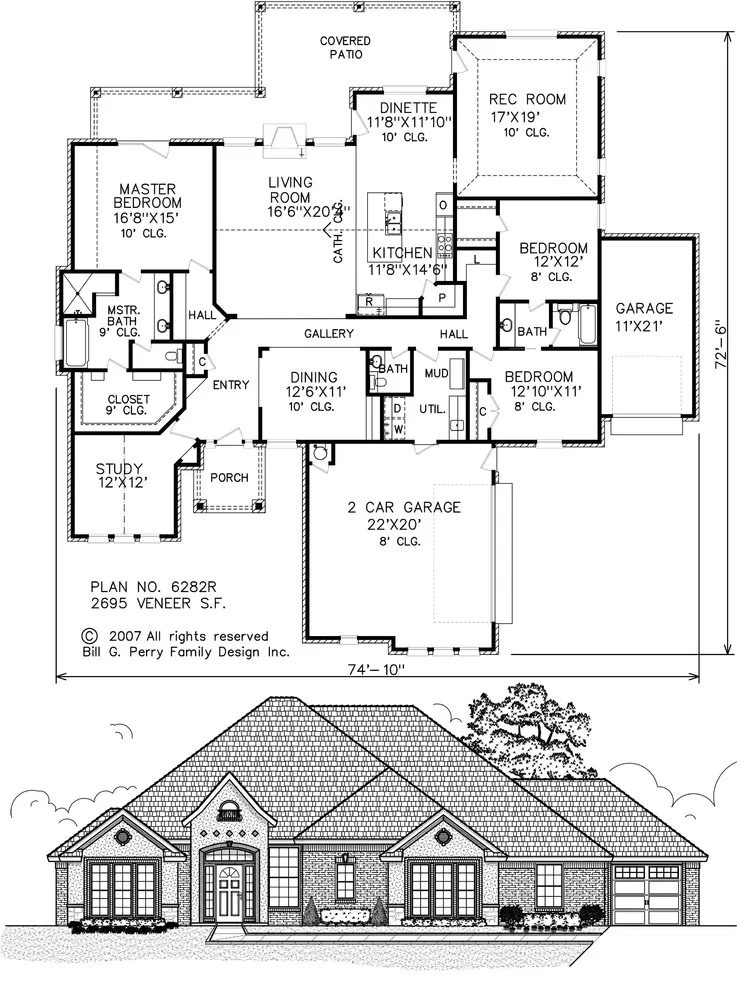 French residences by Perry House Plans - Photo 19