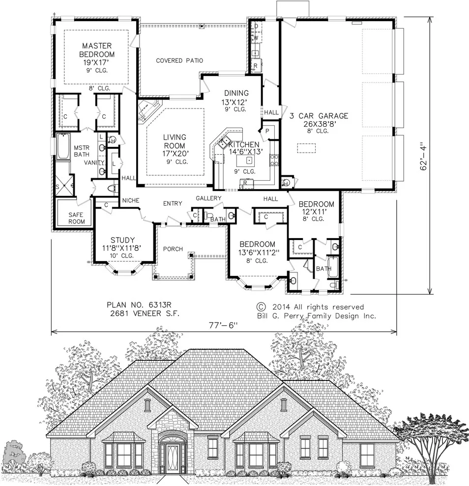 French residences by Perry House Plans - Photo 3