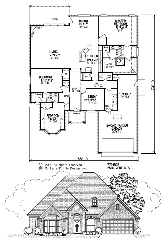 French residences by Perry House Plans - Photo 4