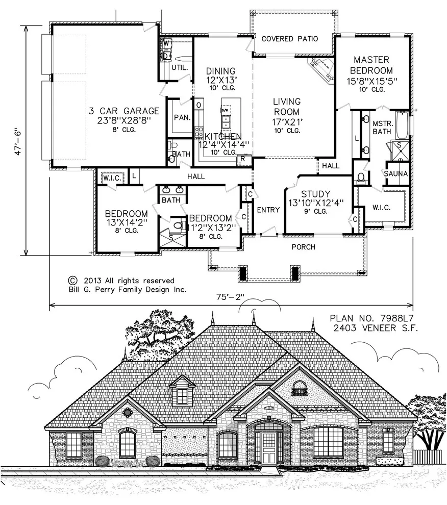 French residences by Perry House Plans - Photo 21