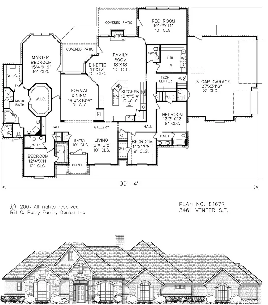 French residences by Perry House Plans - Photo 24