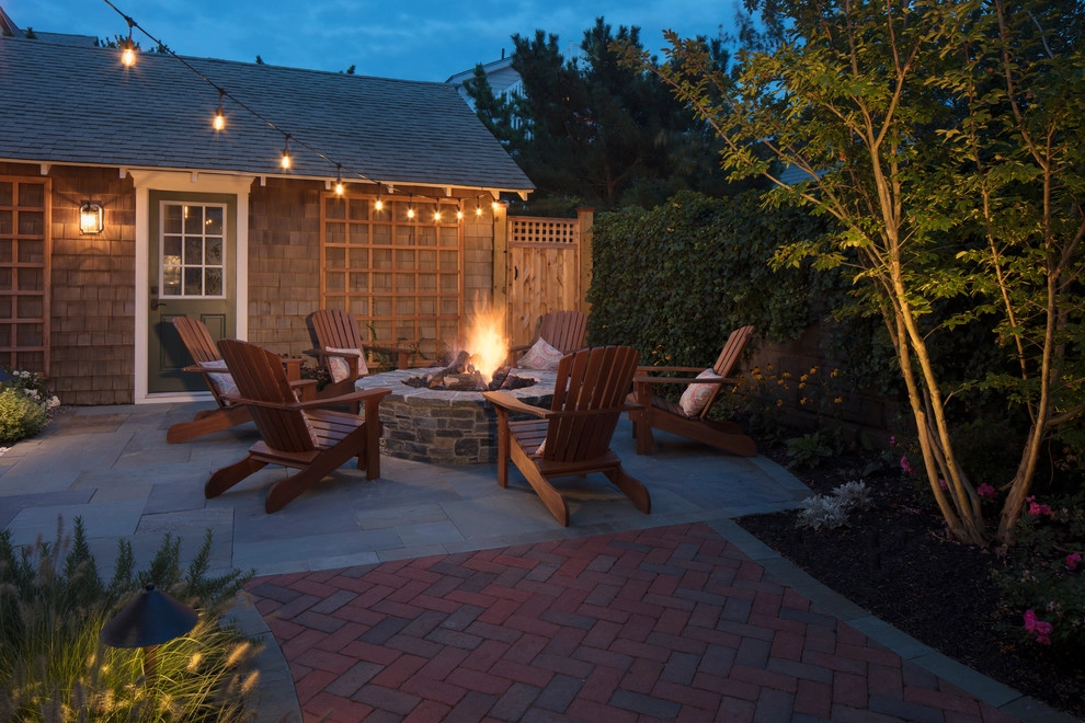 Backyard Hardscape and Fire Pit by Beechwood Landscape Architecture And Construction - Photo 14
