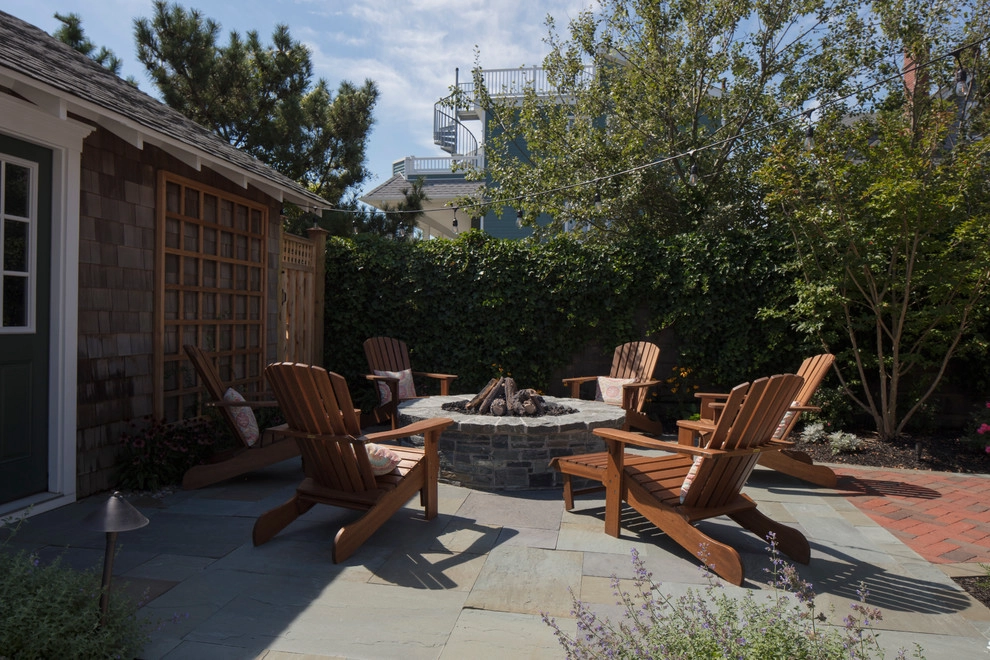 Backyard Hardscape and Fire Pit by Beechwood Landscape Architecture And Construction - Photo 13
