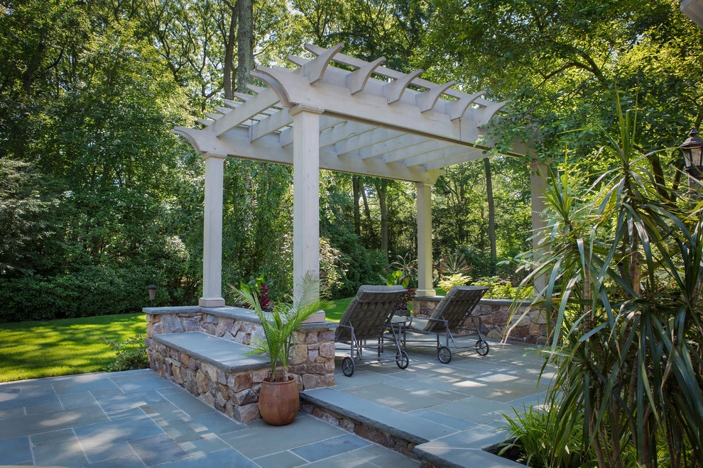 Cherry Hill Patio with Unique Fire Pit by Beechwood Landscape Architecture And Construction - Photo 13