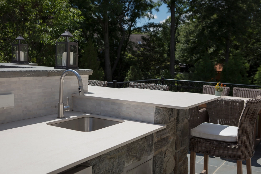 Luxe Backyard Living Space by Beechwood Landscape Architecture And Construction - Photo 2