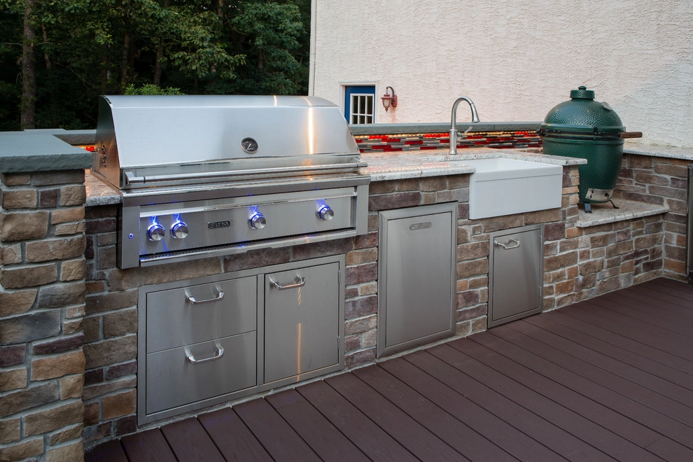 Rear Yard Deck and Patio Makeover by Beechwood Landscape Architecture And Construction - Photo 3