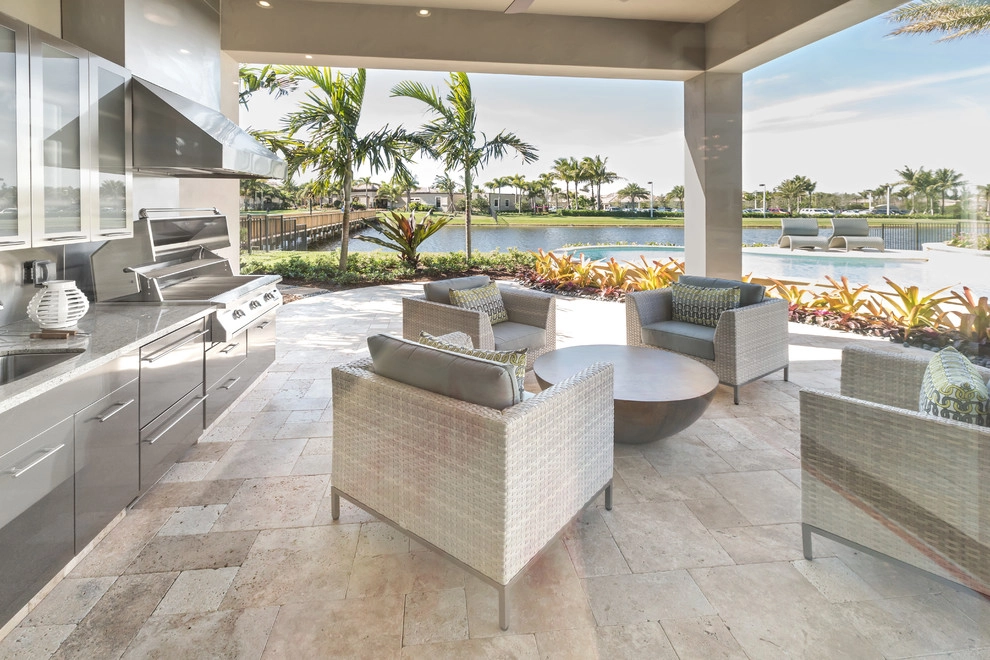 Terrace, Patio, Poolside and Outdoor Entertaining Spaces by The JCRD Group - Photo 6