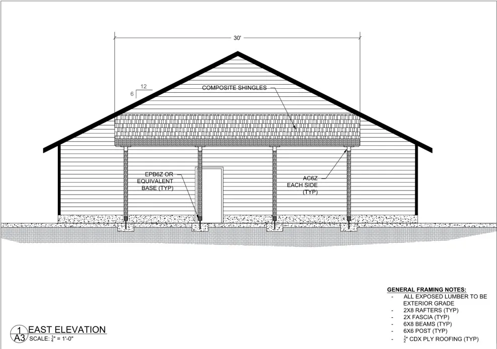 Large Storage Canopy Design by Outdraft Home Design - Photo 2
