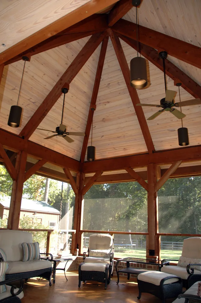 Cedar Screened Porch by Craftsman by Steven Johnson Architect PLLC - Photo 2