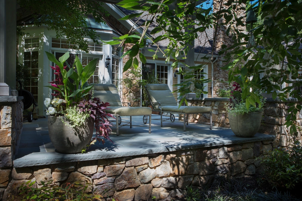 Cherry Hill Patio with Unique Fire Pit by Beechwood Landscape Architecture And Construction - Photo 29