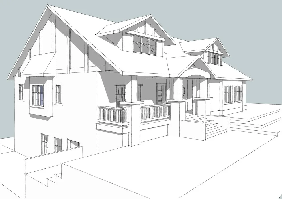 3D Renderings with Sketchup and Hand Drawing by Steven Johnson Architect PLLC - Photo 12