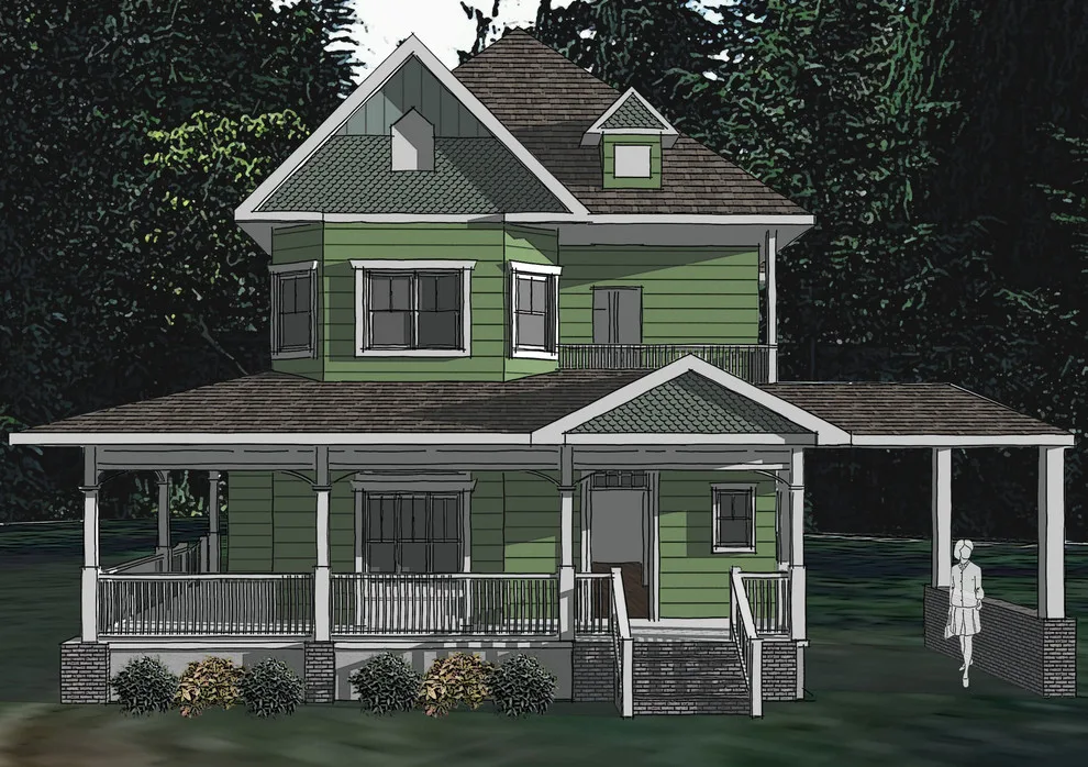 3D Renderings with Sketchup and Hand Drawing by Steven Johnson Architect PLLC - Photo 3