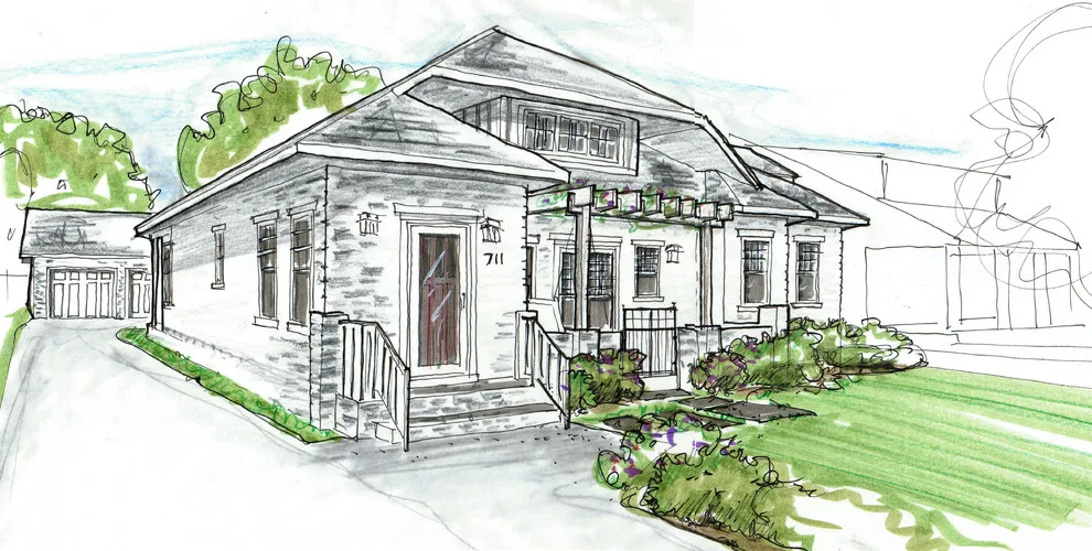 3D Renderings with Sketchup and Hand Drawing by Steven Johnson Architect PLLC - Photo 7