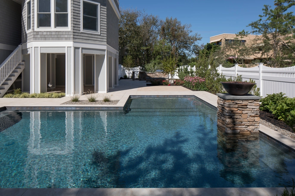 Contemporary Pool and Hardscape by Beechwood Landscape Architecture And Construction - Photo 16