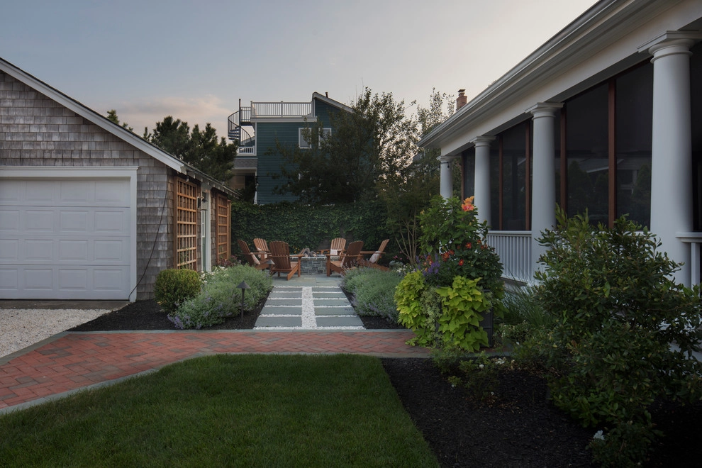 Backyard Hardscape and Fire Pit by Beechwood Landscape Architecture And Construction - Photo 10