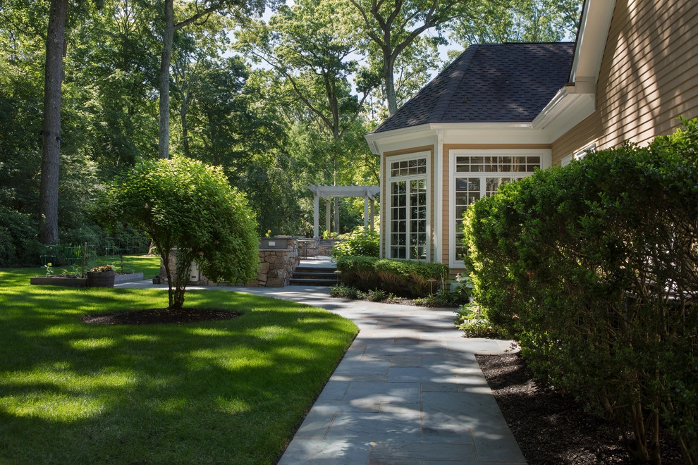 Cherry Hill Patio with Unique Fire Pit by Beechwood Landscape Architecture And Construction - Photo 4