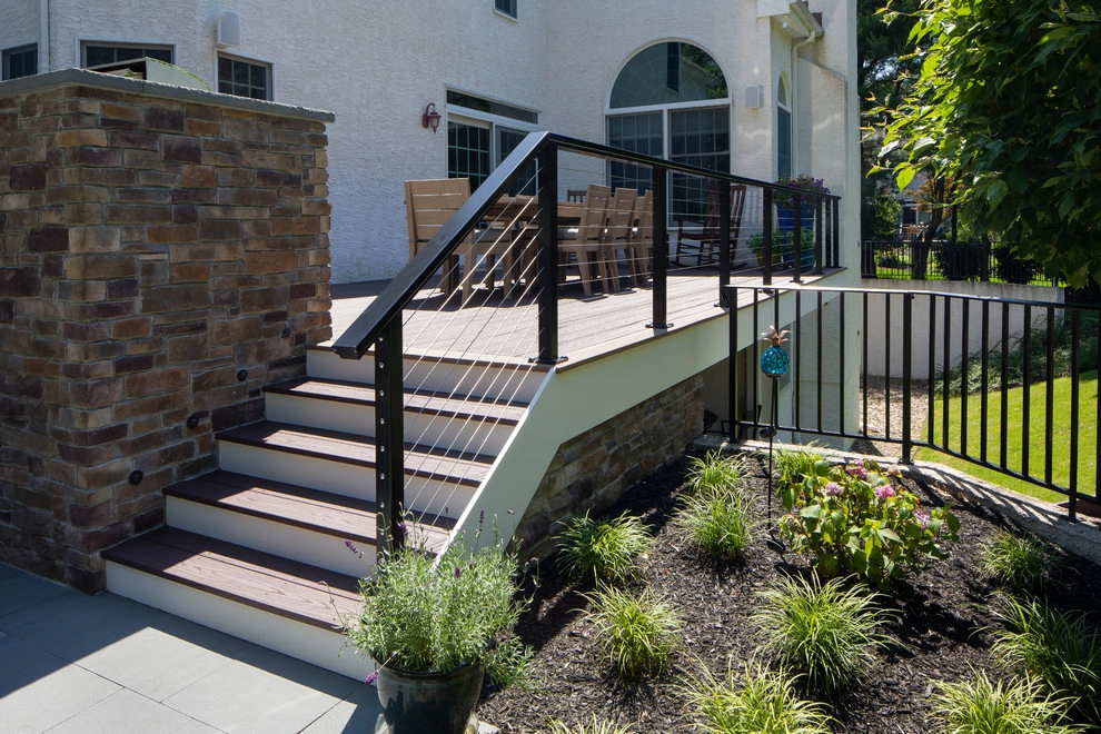 Rear Yard Deck and Patio Makeover by Beechwood Landscape Architecture And Construction - Photo 12