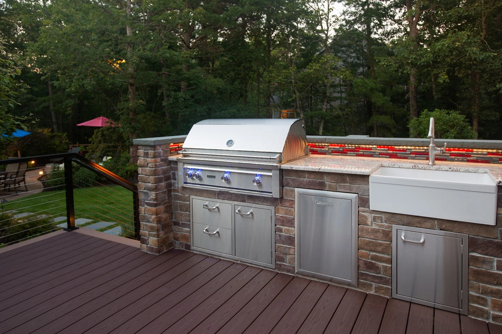 Rear Yard Deck and Patio Makeover by Beechwood Landscape Architecture And Construction - Photo 21