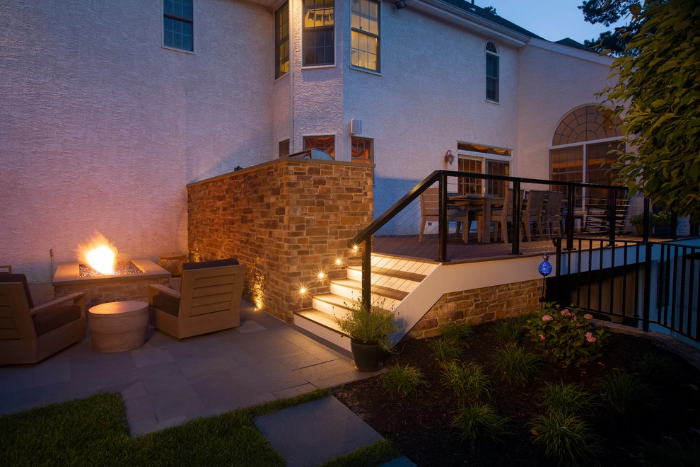 Rear Yard Deck and Patio Makeover by Beechwood Landscape Architecture And Construction - Photo 13