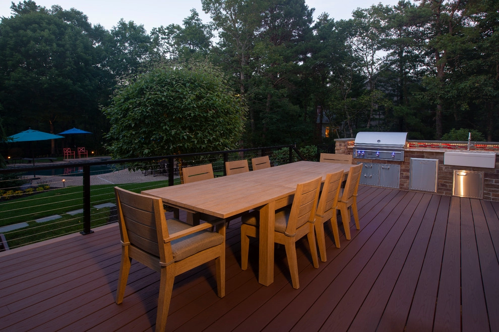 Rear Yard Deck and Patio Makeover by Beechwood Landscape Architecture And Construction - Photo 10