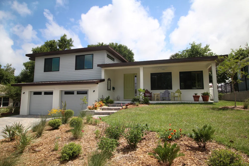 Brevard County Midcentury Split-Level Home with Contemporary Features by Armistead Design & Drafting - Photo 3