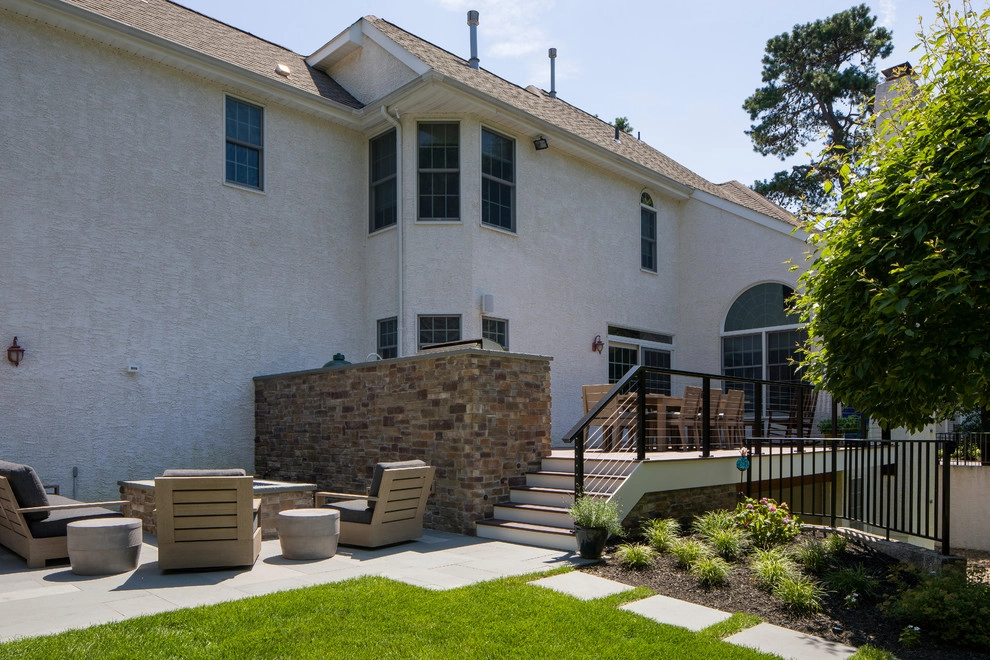 Rear Yard Deck and Patio Makeover by Beechwood Landscape Architecture And Construction - Photo 14