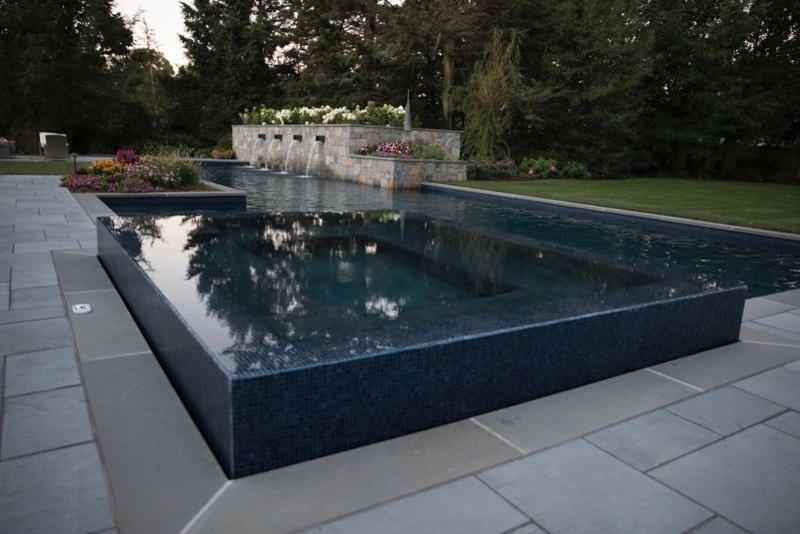 Luxury 75' Long Lap Pool Ridgewood NJ by Thomas Flint Landscape Design & Development - Photo 18