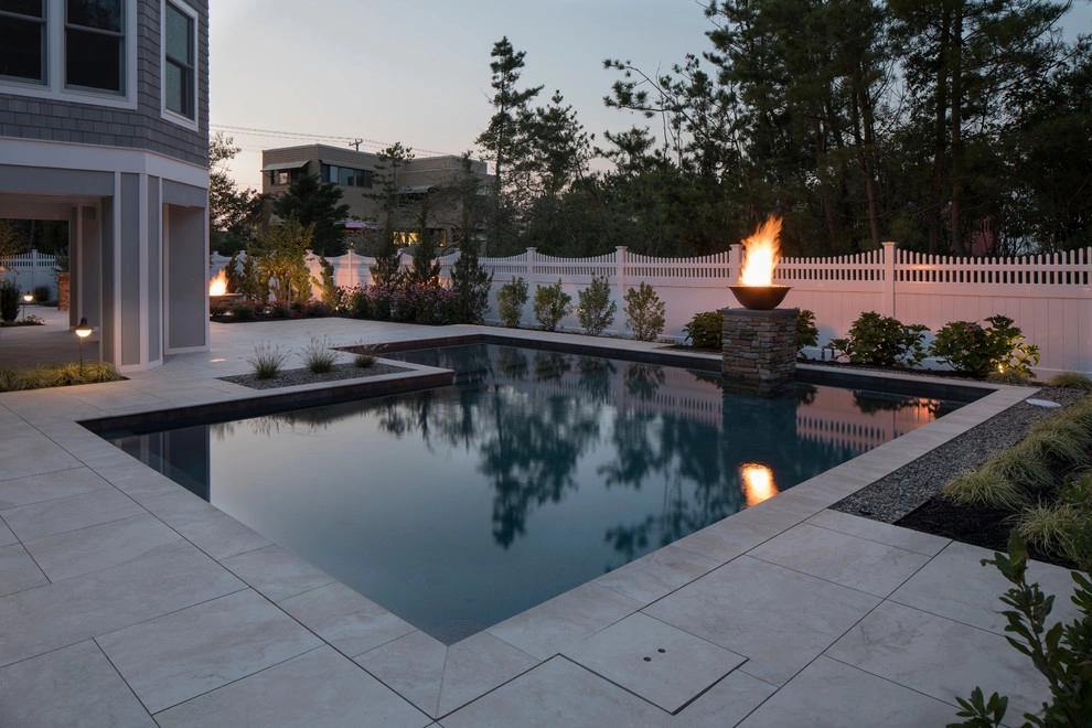 Contemporary Pool and Hardscape by Beechwood Landscape Architecture And Construction - Photo 15