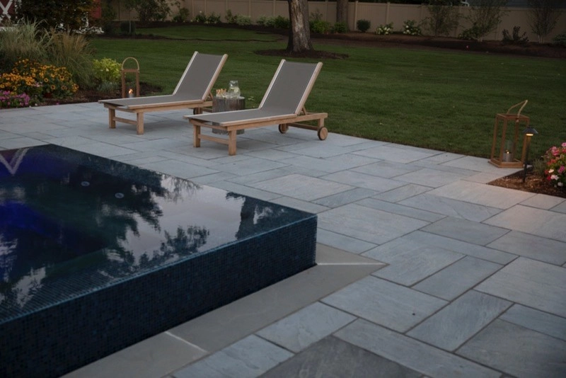 Luxury 75' Long Lap Pool Ridgewood NJ by Thomas Flint Landscape Design & Development - Photo 9