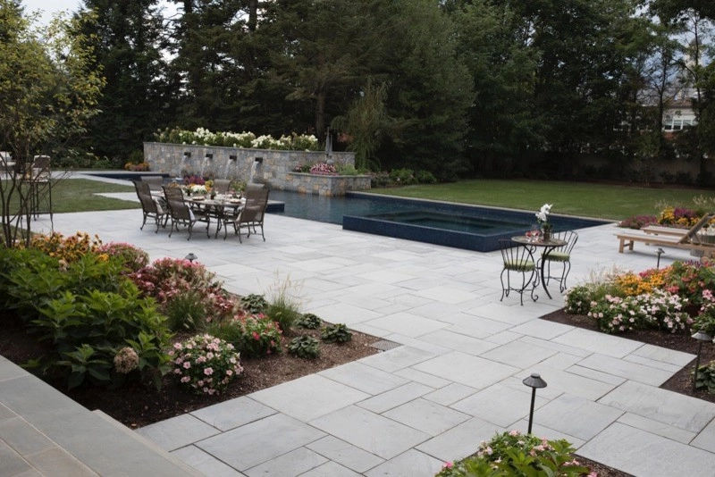 Luxury 75' Long Lap Pool Ridgewood NJ by Thomas Flint Landscape Design & Development - Photo 10