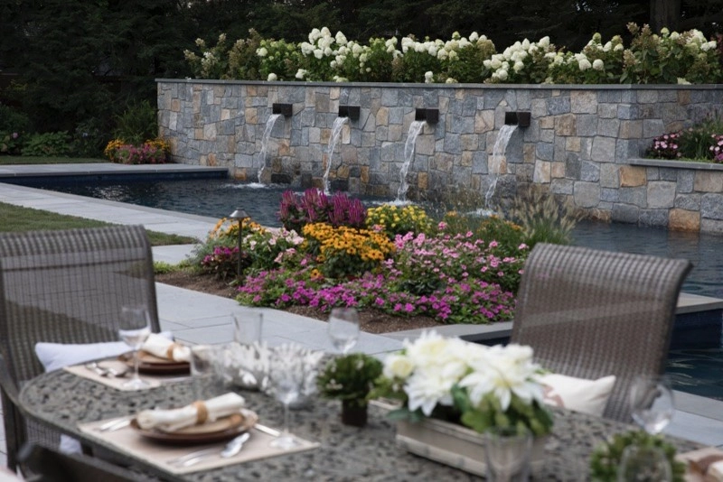 Luxury 75' Long Lap Pool Ridgewood NJ by Thomas Flint Landscape Design & Development - Photo 6