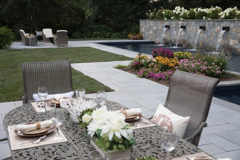 Luxury 75' Long Lap Pool Ridgewood NJ by Thomas Flint Landscape Design & Development - Photo 13