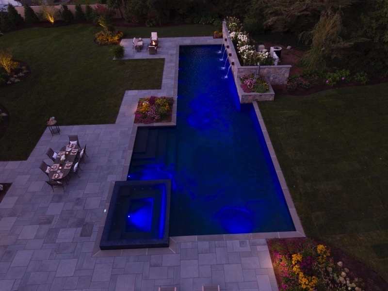 Luxury 75' Long Lap Pool Ridgewood NJ by Thomas Flint Landscape Design & Development - Photo 16