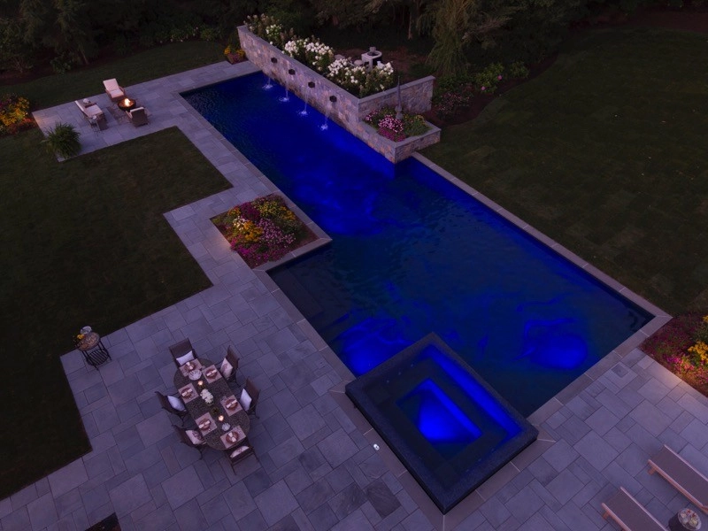Luxury 75' Long Lap Pool Ridgewood NJ by Thomas Flint Landscape Design & Development - Photo 2