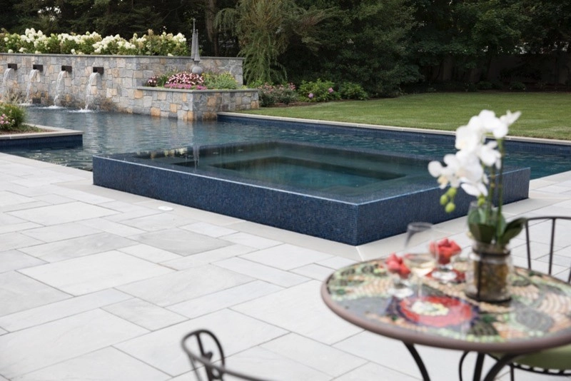 Luxury 75' Long Lap Pool Ridgewood NJ by Thomas Flint Landscape Design & Development - Photo 14