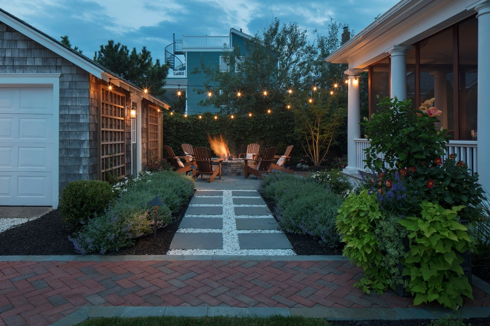 Backyard Hardscape and Fire Pit by Beechwood Landscape Architecture And Construction - Photo 3