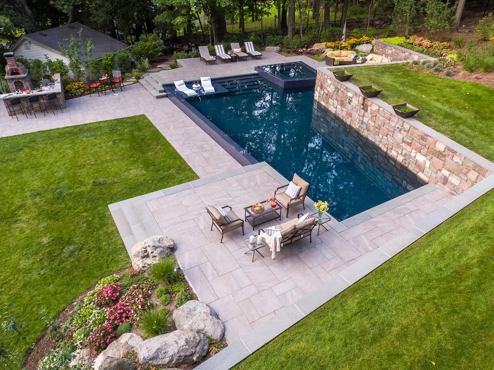 Backyard retreat in Morristown NJ by Thomas Flint Landscape Design & Development - Photo 11