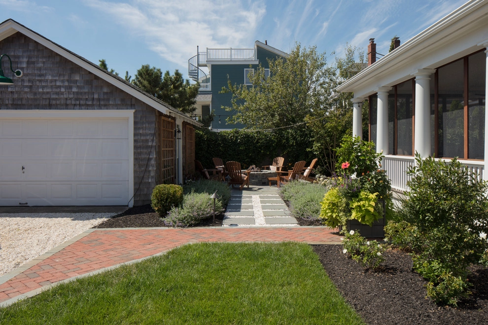 Backyard Hardscape and Fire Pit by Beechwood Landscape Architecture And Construction - Photo 2
