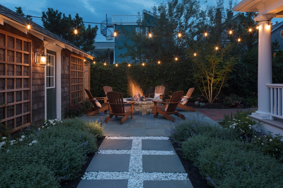 Backyard Hardscape and Fire Pit by Beechwood Landscape Architecture And Construction - Photo 9