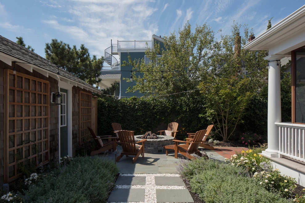 Backyard Hardscape and Fire Pit by Beechwood Landscape Architecture And Construction - Photo 4