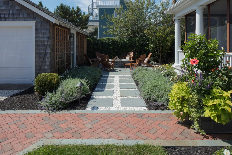 Backyard Hardscape and Fire Pit by Beechwood Landscape Architecture And Construction - Photo 11