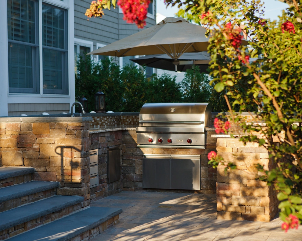 Spring Lake Outdoor Kitchen by Beechwood Landscape Architecture And Construction - Photo 6