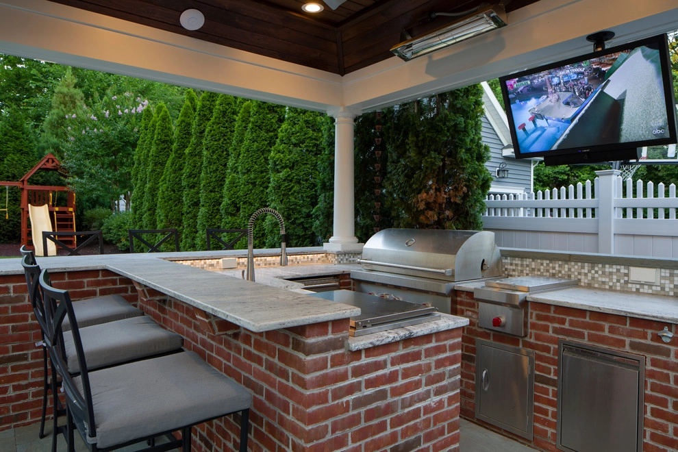 Rear Yard Entertainment Fun Space by Beechwood Landscape Architecture And Construction - Photo 13