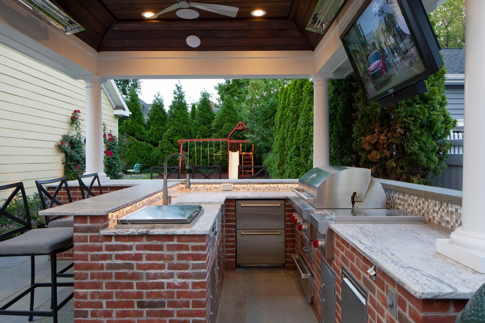Rear Yard Entertainment Fun Space by Beechwood Landscape Architecture And Construction - Photo 3